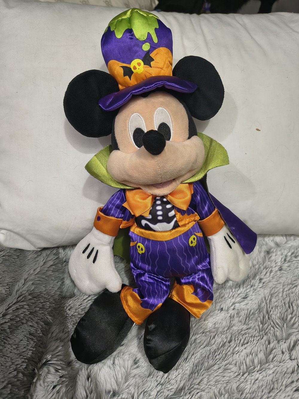 Disney Mickey Mouse Halloween Plush in Purple, Orange & Green